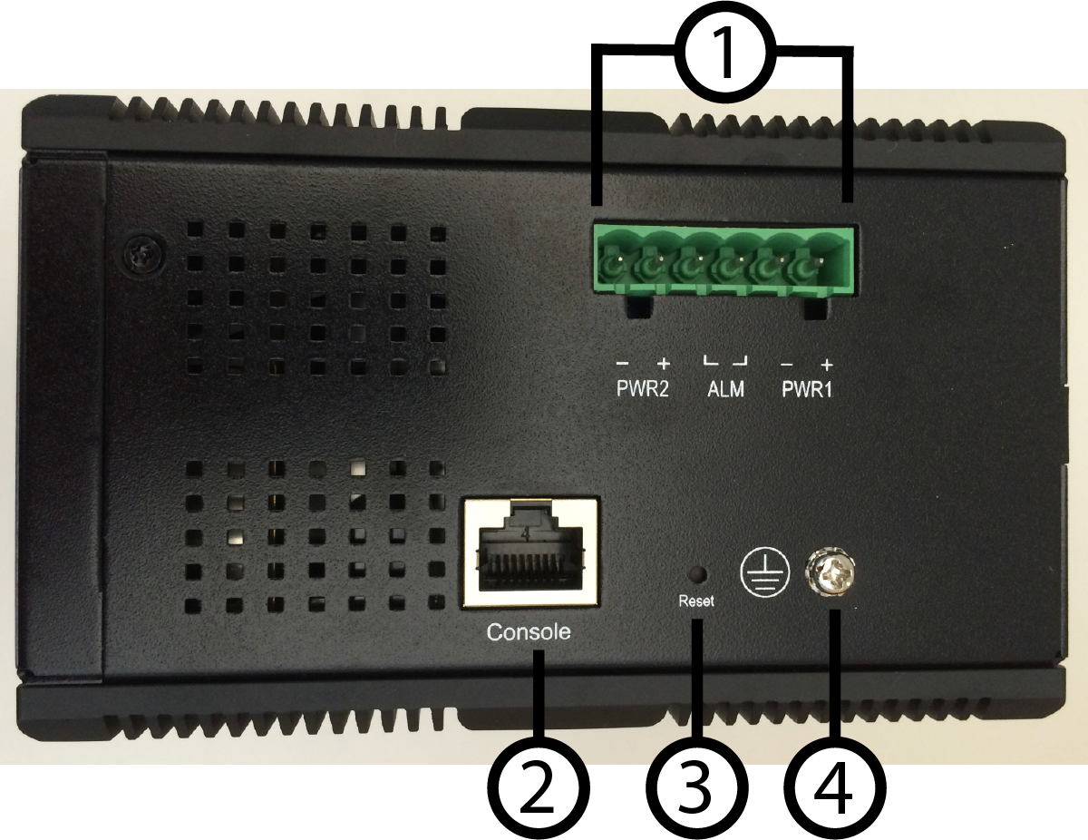Top panel for both 8-port switches