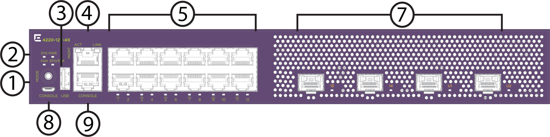 4220-12P-4X Front View