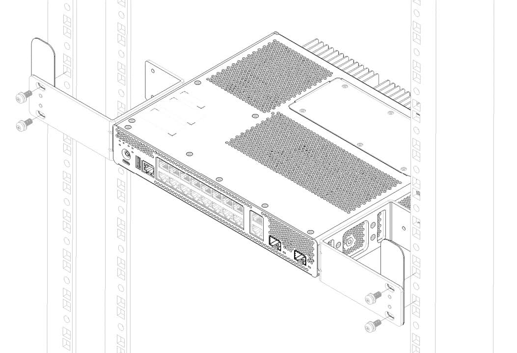 Mounting in a Two- or Four-Post Rack for 5320-16P-2MXT-2X
