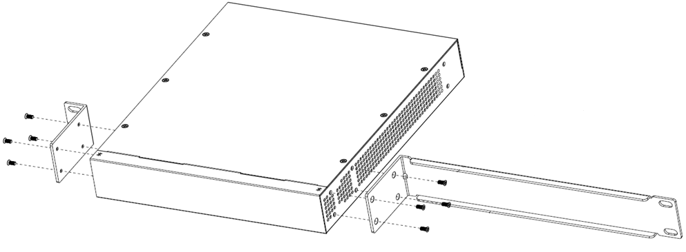 Mid-Mount: Attaching mounting ears