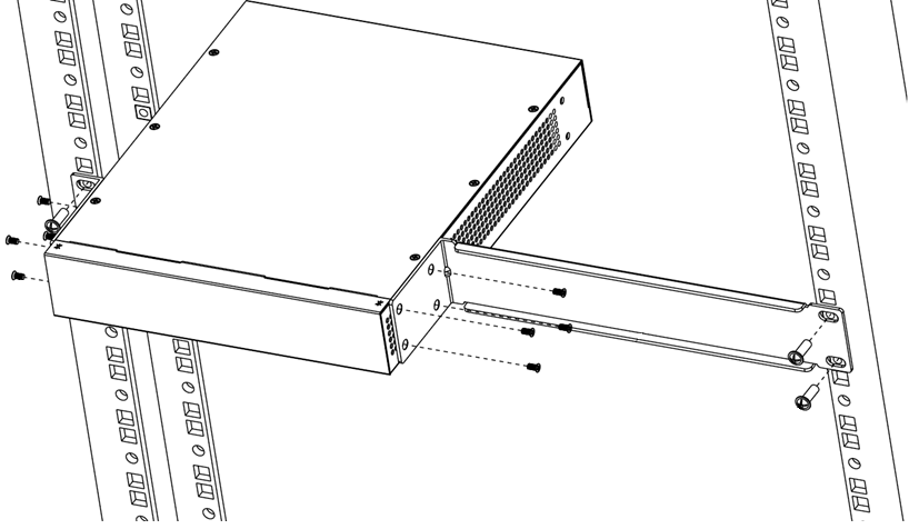 Mid-Mount: Mounting in a Two- or Four-Post Rack