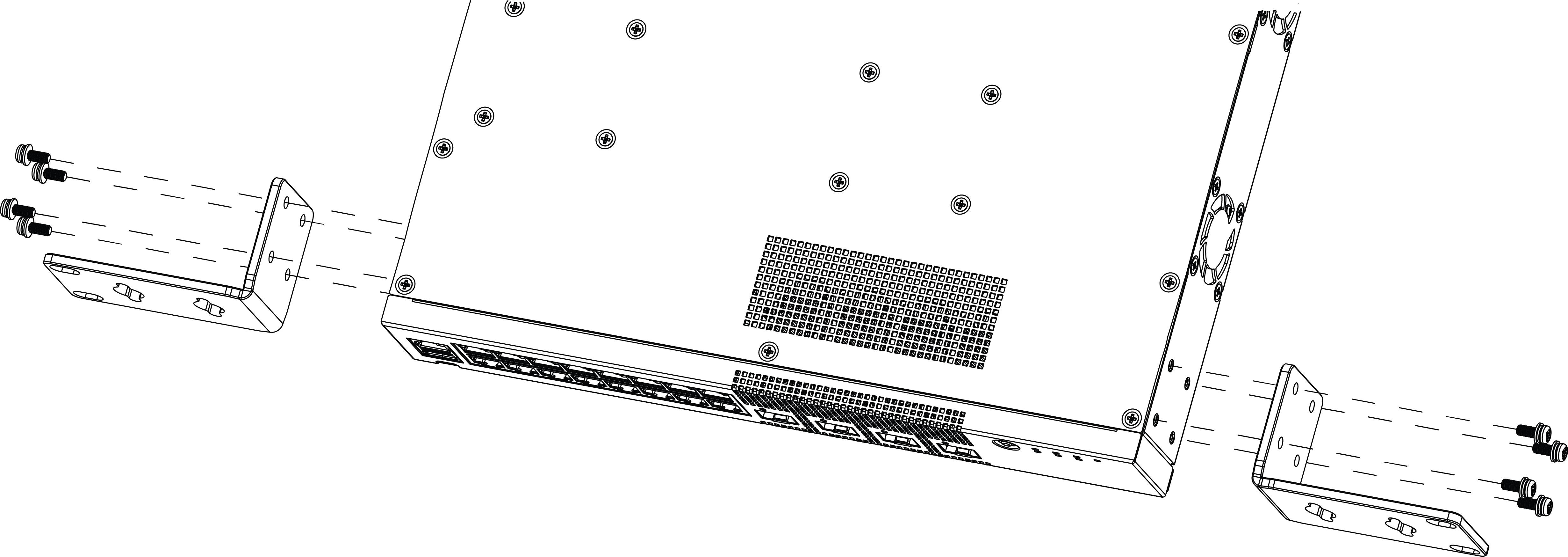 Flush-Mount: Attaching 1U mounting ears to 5320-16P models