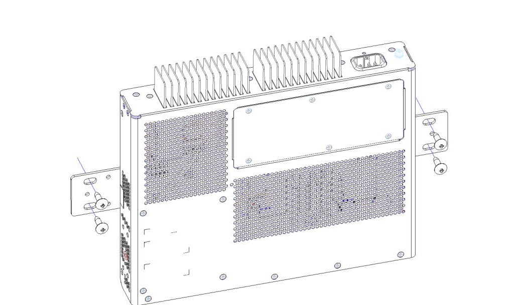 Mounting the 5320-16P-2MXT-2X to the wall
