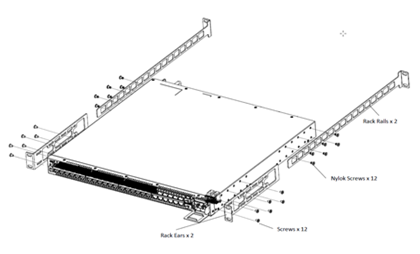 Attaching the side rails.
