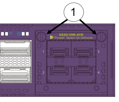 VIM Module Inserted in Slot