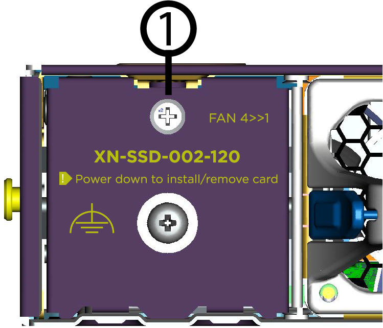 SSD Module Inserted in Slot
