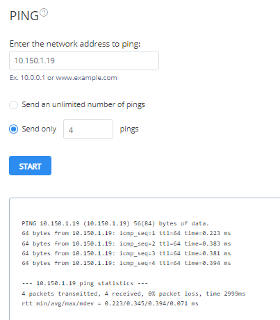 Ping tool