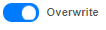 overwrite slider