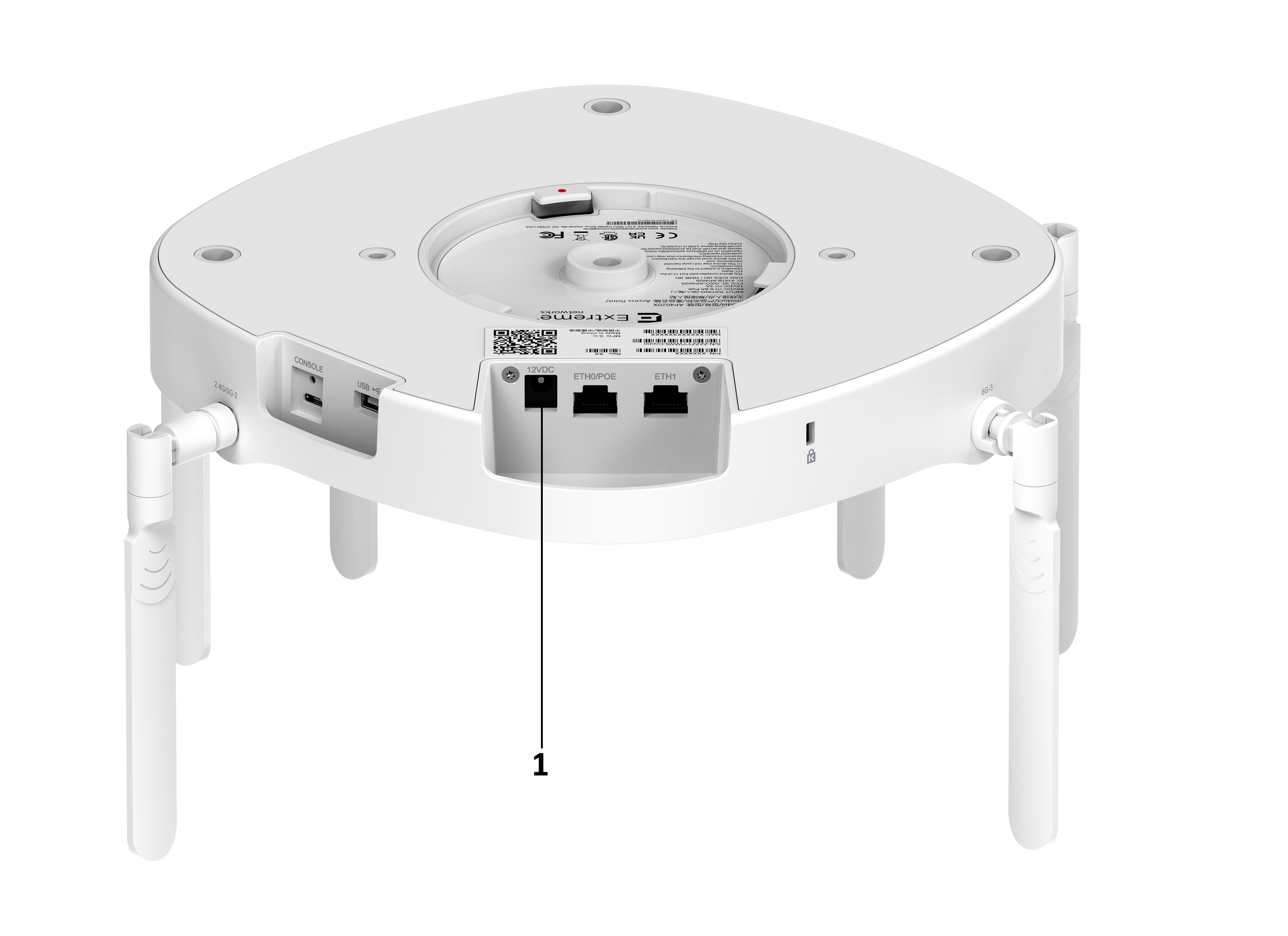AP4020X with the 12V DC port labeled