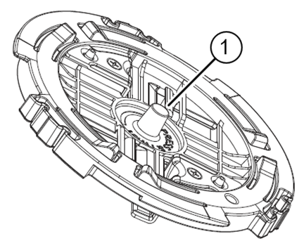 Image of the accessory highlighting the circular tip that fits into the back of the access point.