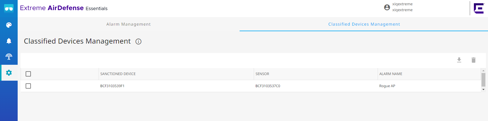 Classified Devices Management Settings Classified Devices Management Settings