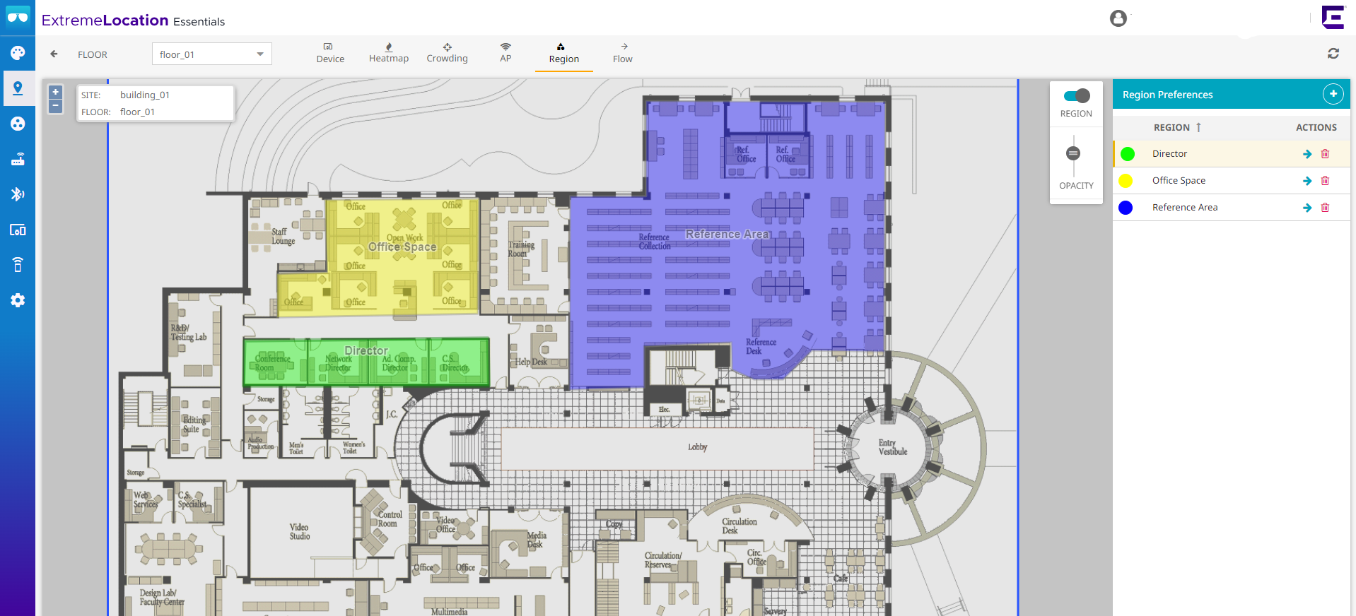 Region Polygon Drawing on Floor Map