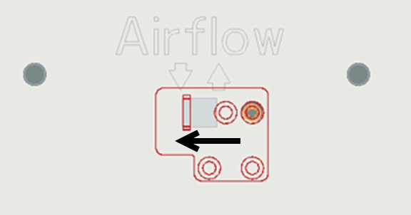 Back-to-front airflow chassis position