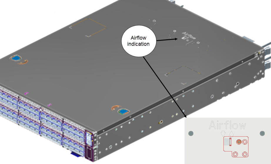 Airflow groove alignment (front-to-back shown)
