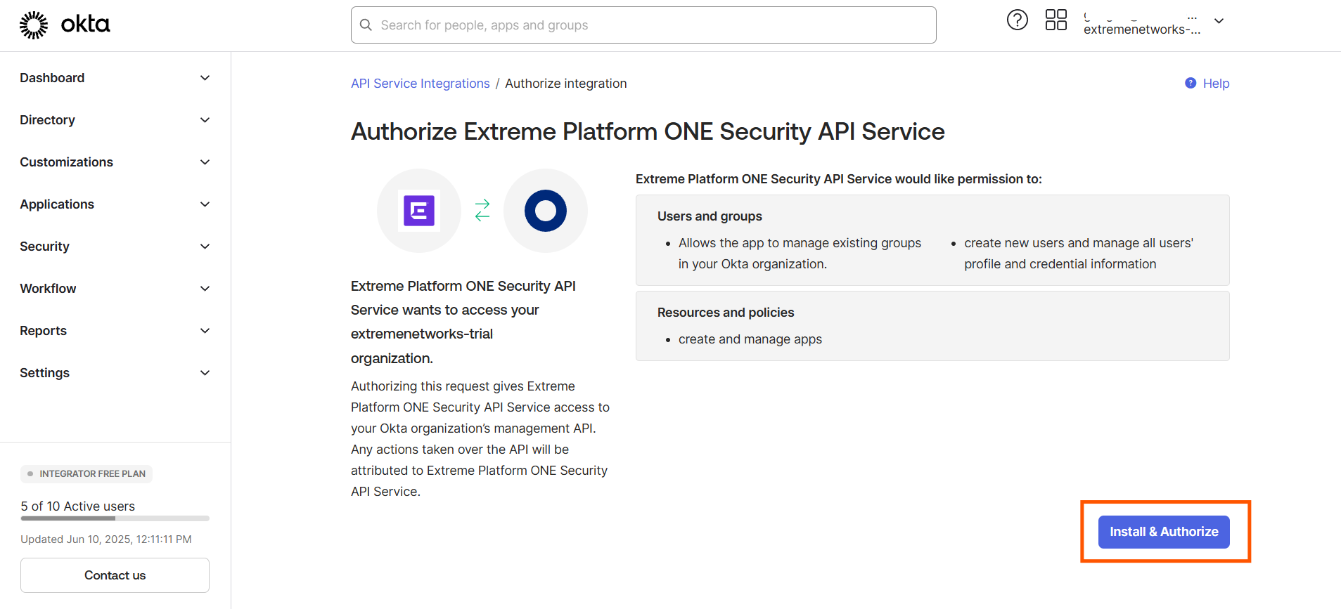 Extreme Platform ONE Security Okta JIT Integration Guide