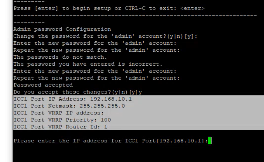 Basic Configuration Wizard - ICC1 Configuration Basic Configuration Wizard - ICC1 Configuration