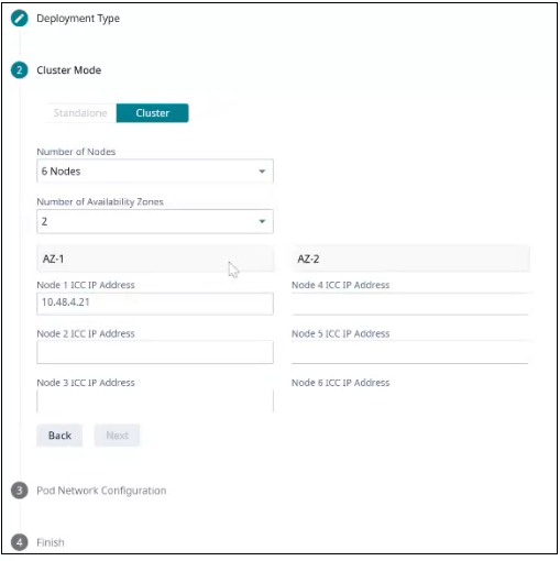 ICC IP (Management) Address for Appliance