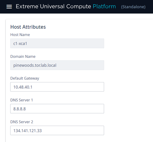 Network Setup - Host Attributes Network Setup - Host Attributes
