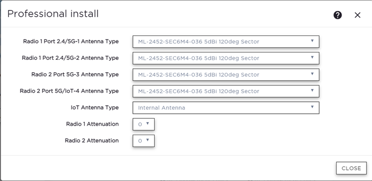 AP305CX External Antenna Configuration