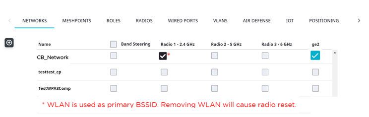 Configuration Profile Networks tab shows network selected for Client Bridge.