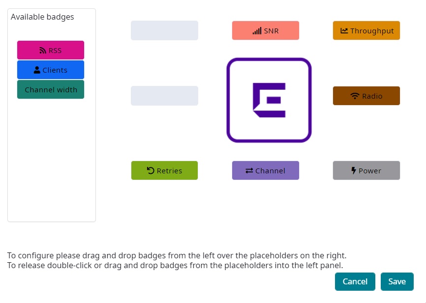 Badge Configuration Dialog