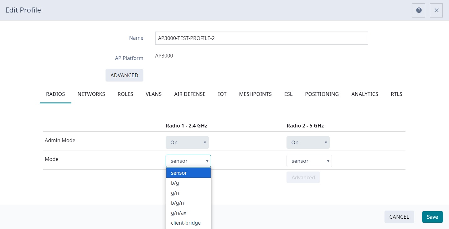 Enable AirDefense Essentials