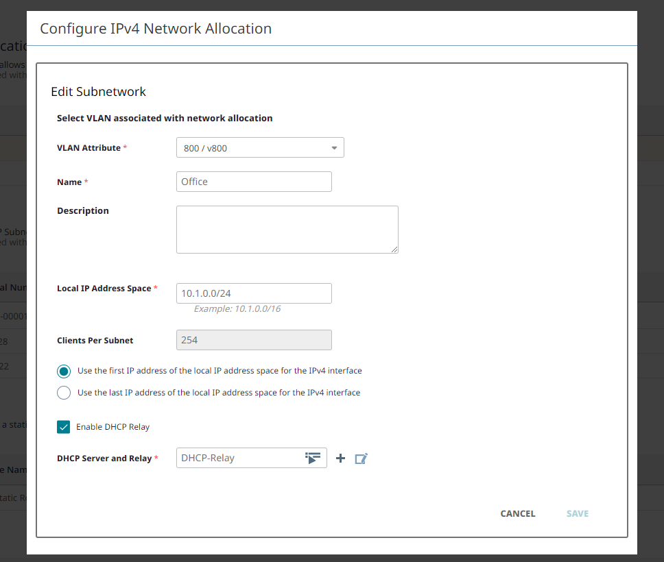 Network Allocation