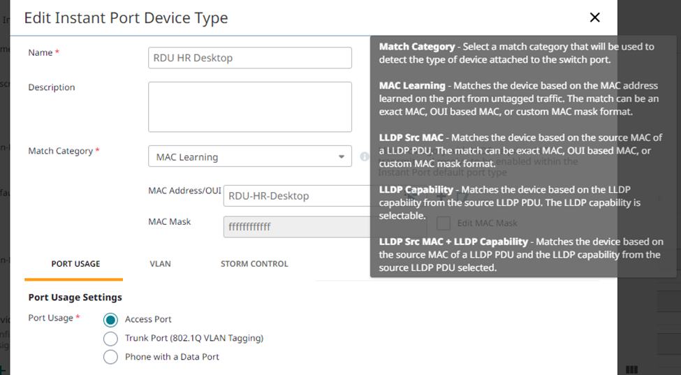 IPP Port Device Type