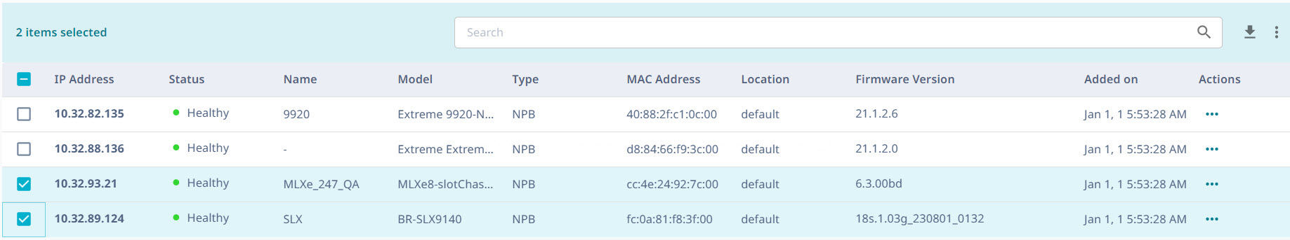 downloading bulk device inventory