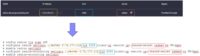 uz_Apply the Radius/RadSec configuration to the switch