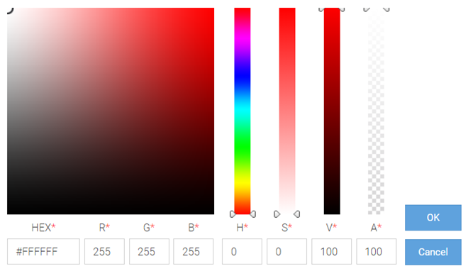 Create Splash Template - Built-in Color Palette