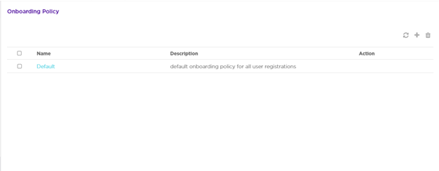 Onboarding Policy Screen