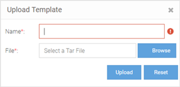 Upload User Template Screen