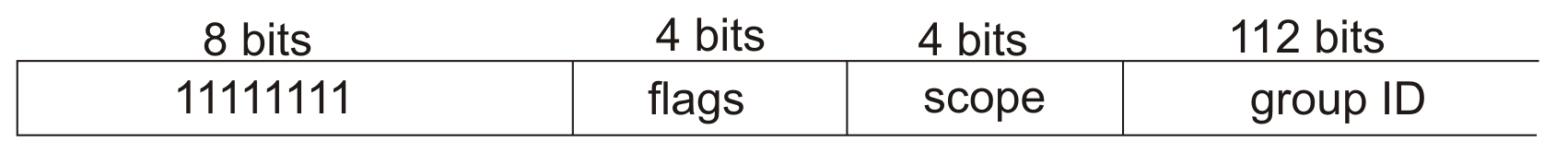 IPv6 multicast address format