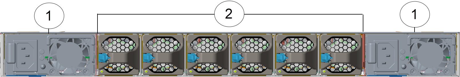SLX 9740-40C Rear Panel