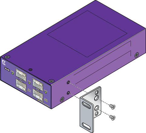 Attaching the Mounting Bracket to the LRM/MACsec Adapter