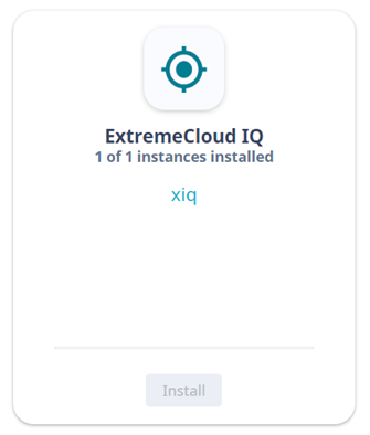 Installed ExtremeCloud IQ engine instance