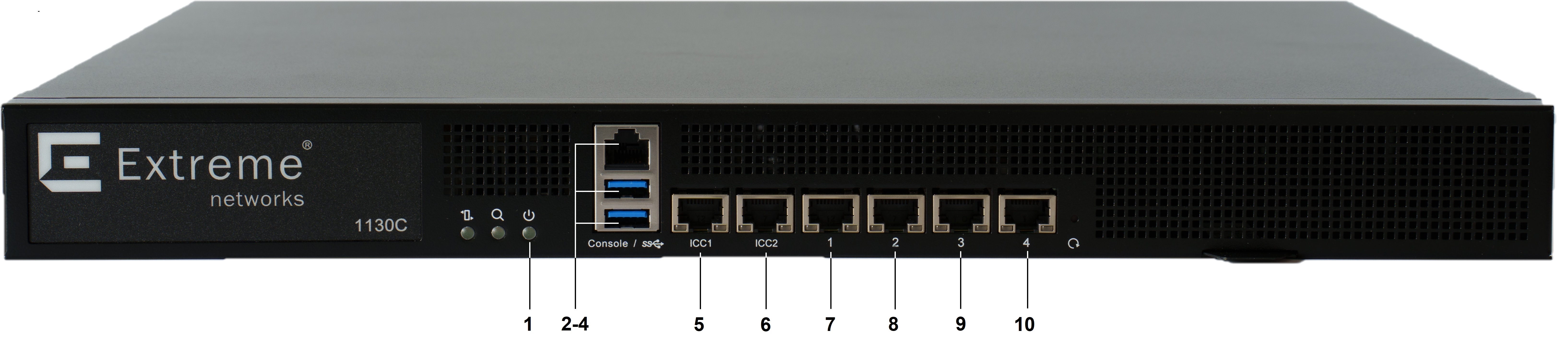 The 1130C front panel