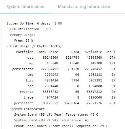 System Information