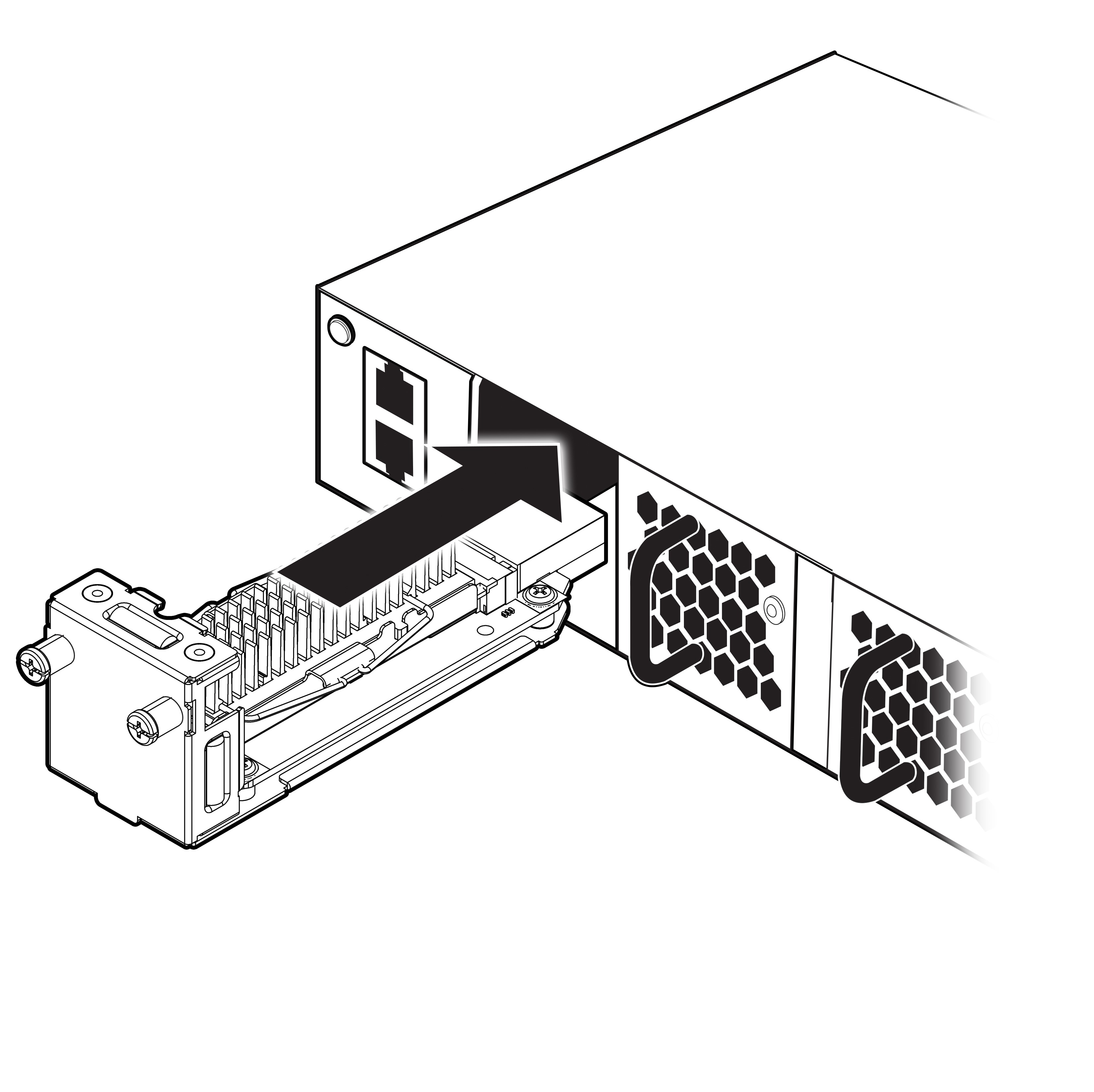 SSD Module Inserted in Slot