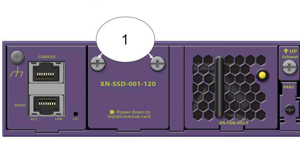 SSD Module Inserted in Slot