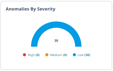 Anomalies By Severity widget.