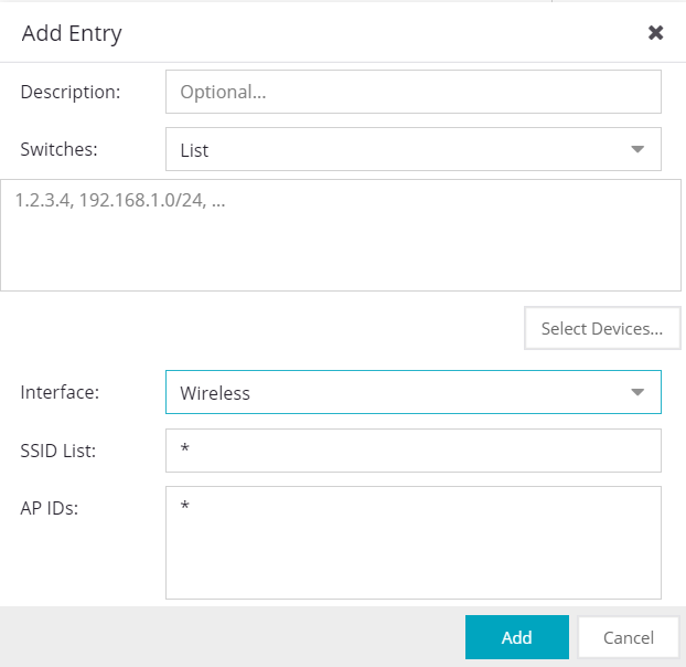 Adding XMC Location Group