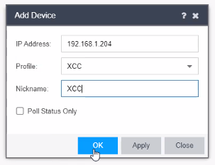 Device settings for Controller.