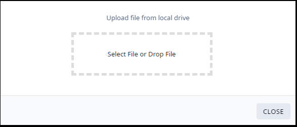 Upload Air Gap License File dialog