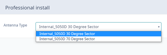 AP5050D Professional Antenna Settings