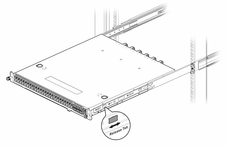 Pushing the Mounting Brackets into the Rail Assemblies