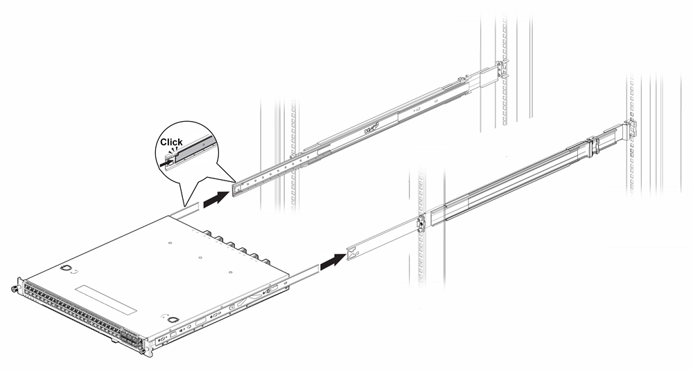 Engaging the Mounting Brackets into the Rail Assemblies