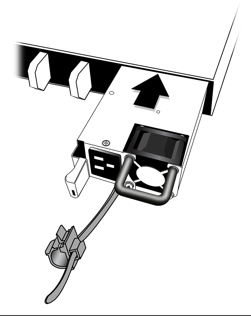 Inserting power supply into switch