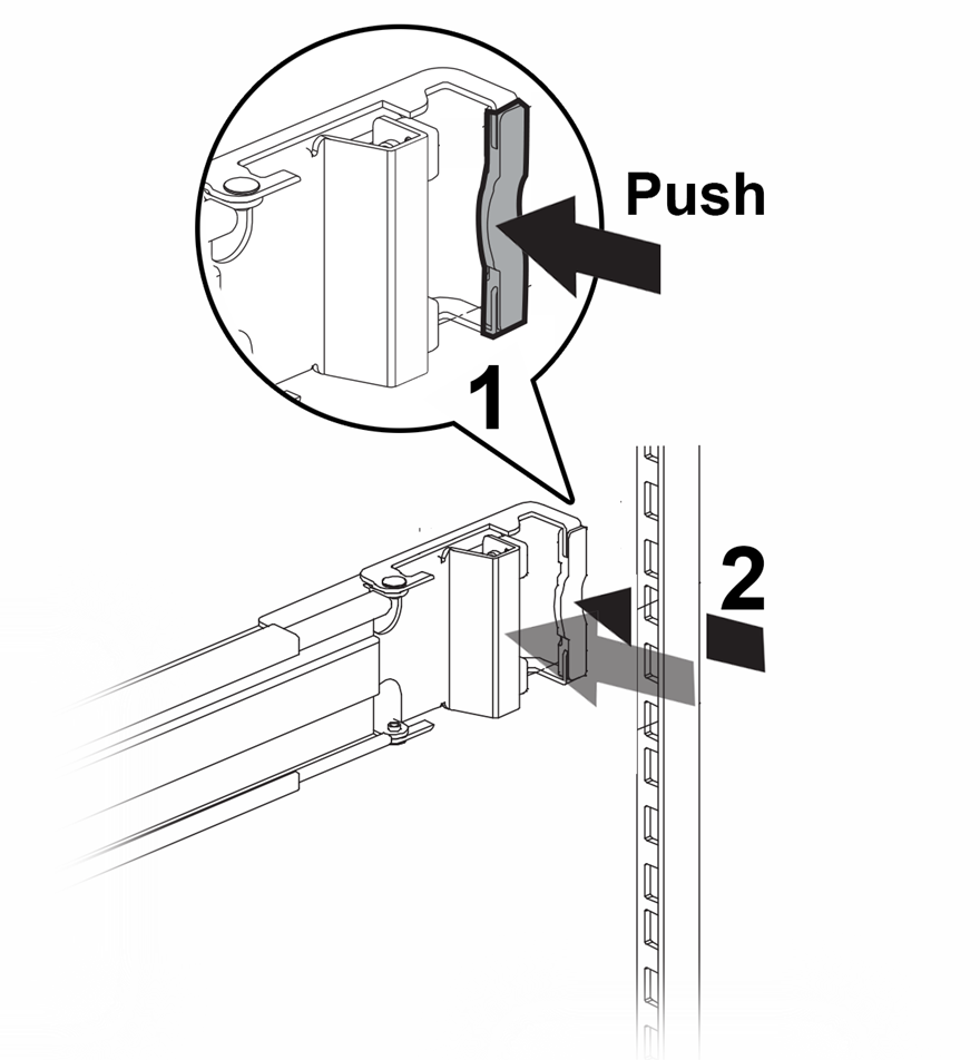 Removing the Slider Assembly: Rear Rack Post